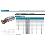 Bimetallic compression cable lugs and connectors