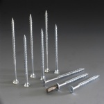 CHIPBOARD SCREW WHITE ZINC